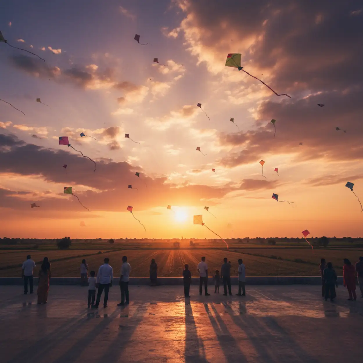 makar sankranti background rajasthan village scene