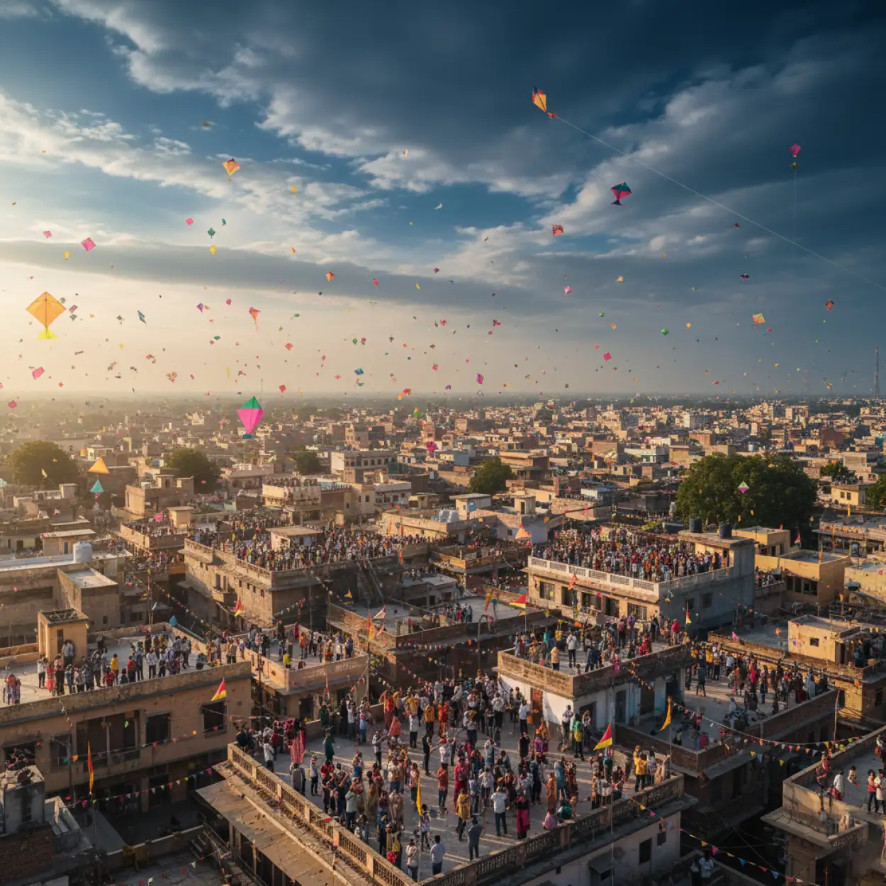 makar sankranti background spiritual theme