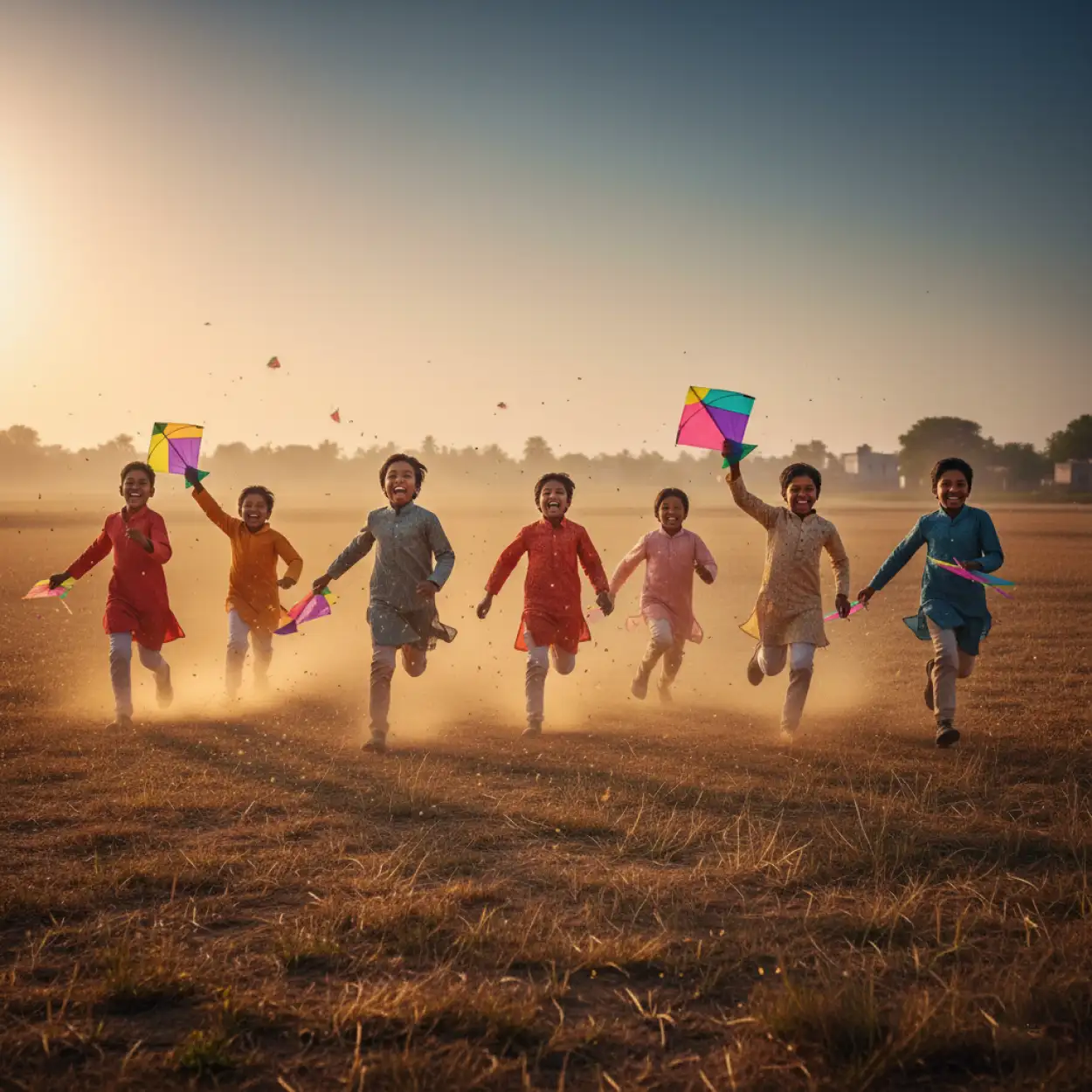 makar sankranti background winter festival india