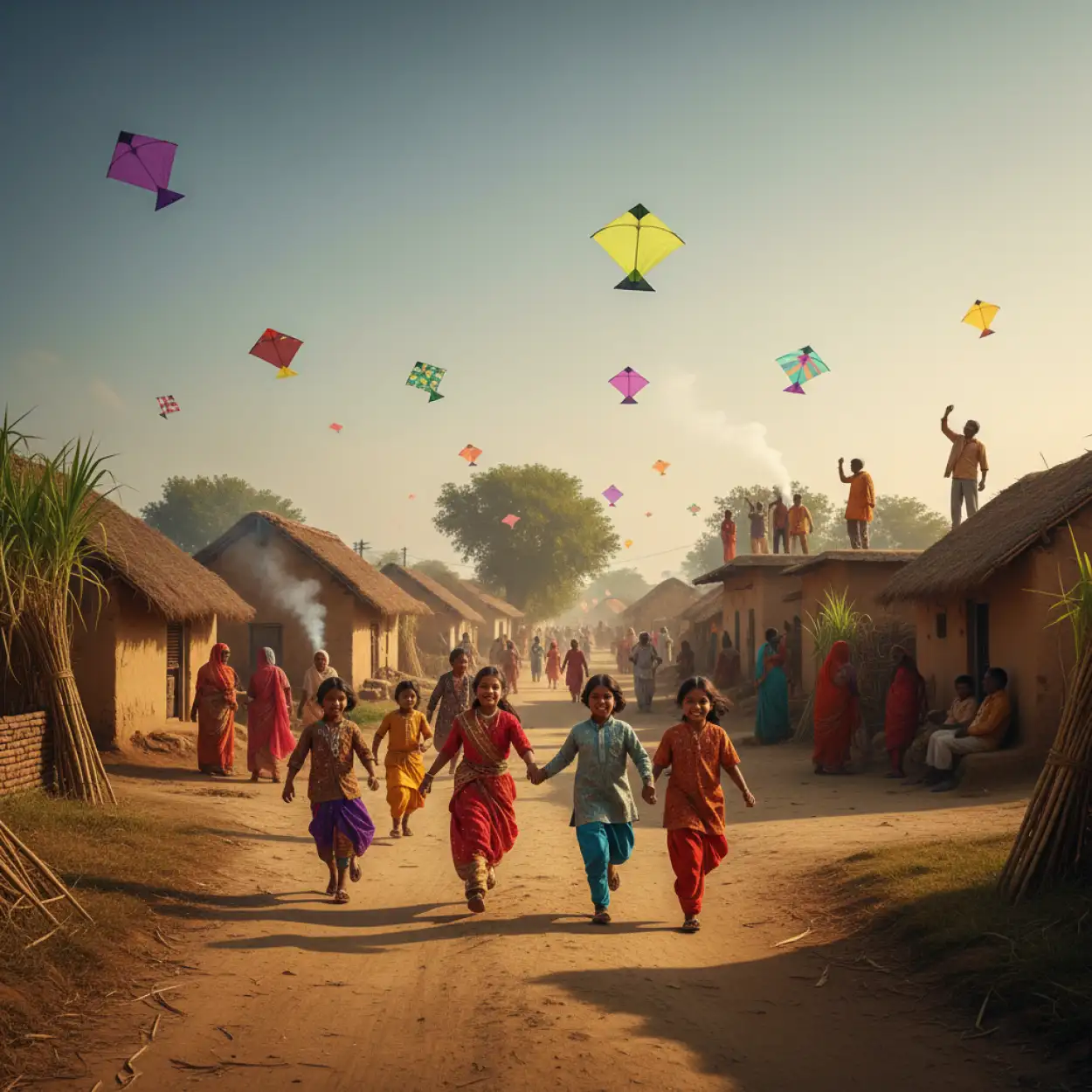 makar sankranti background without text