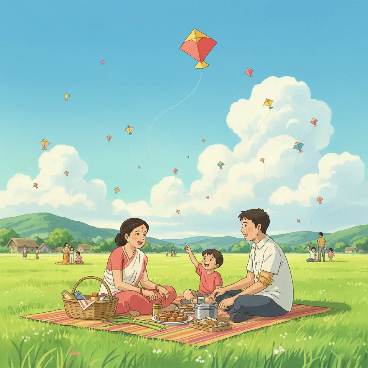 makar sankranti background