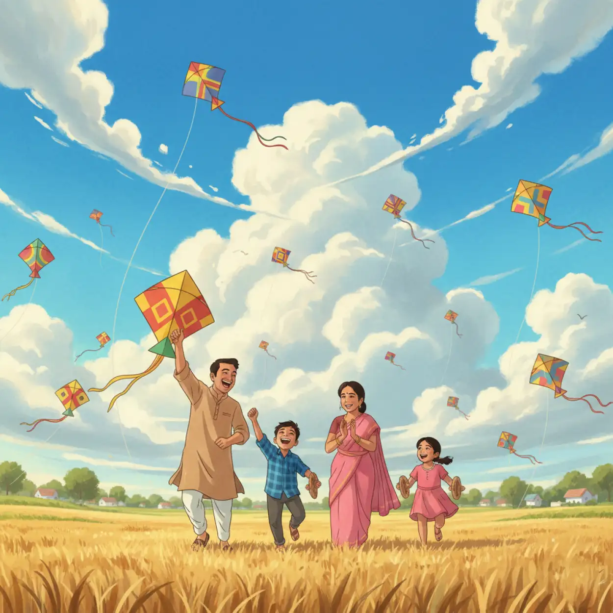 makar sankranti background