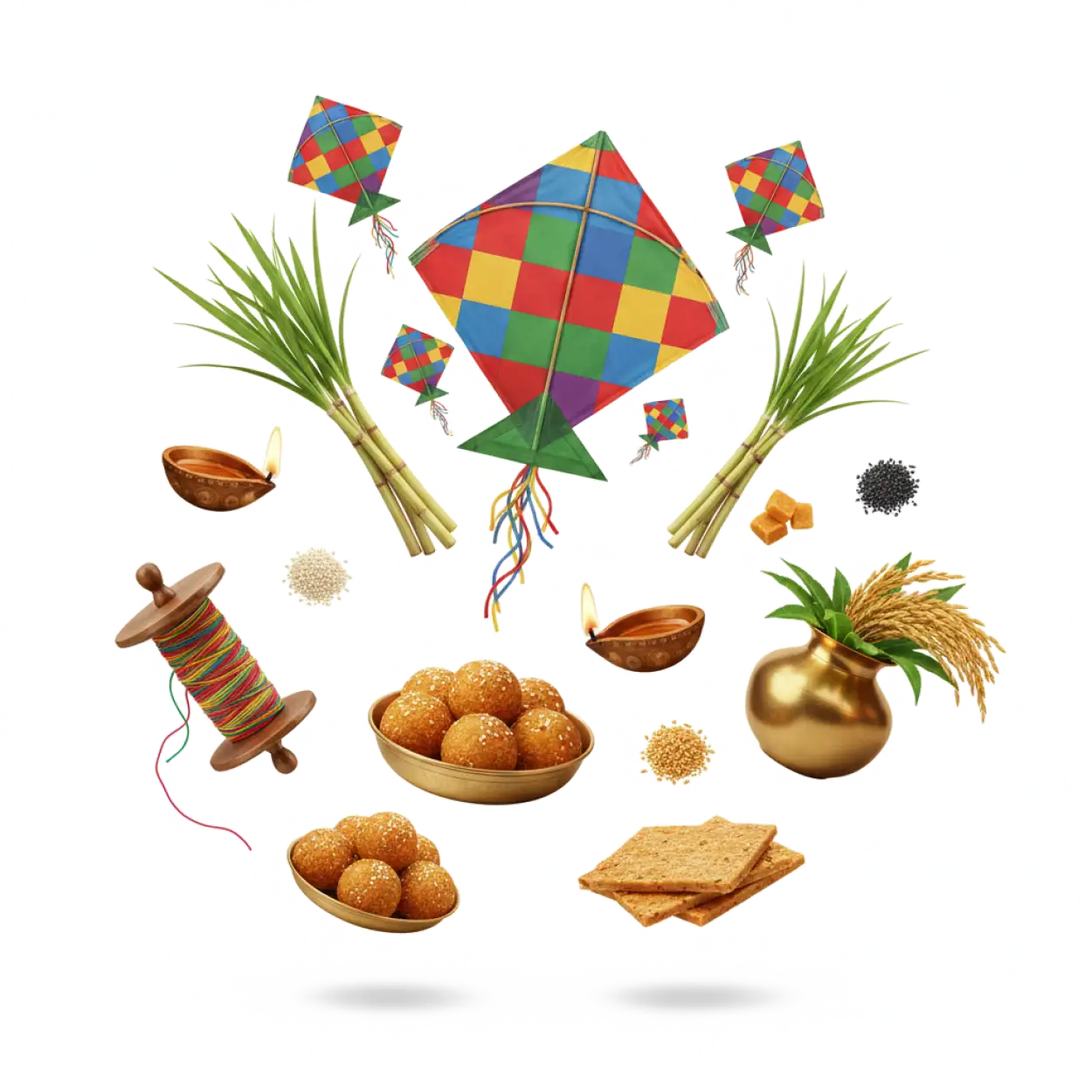 makar sankranti creative png