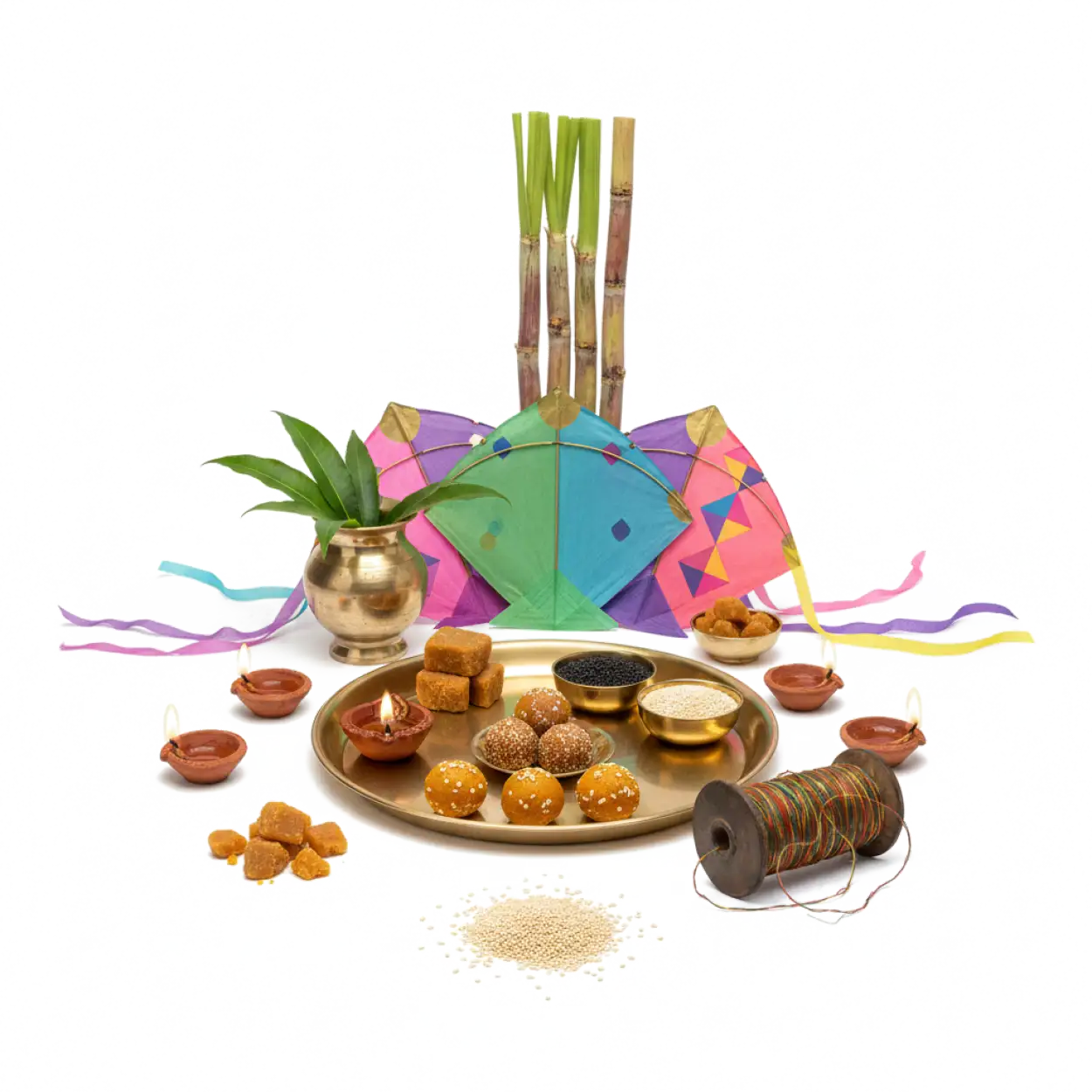makar sankranti festival elements png