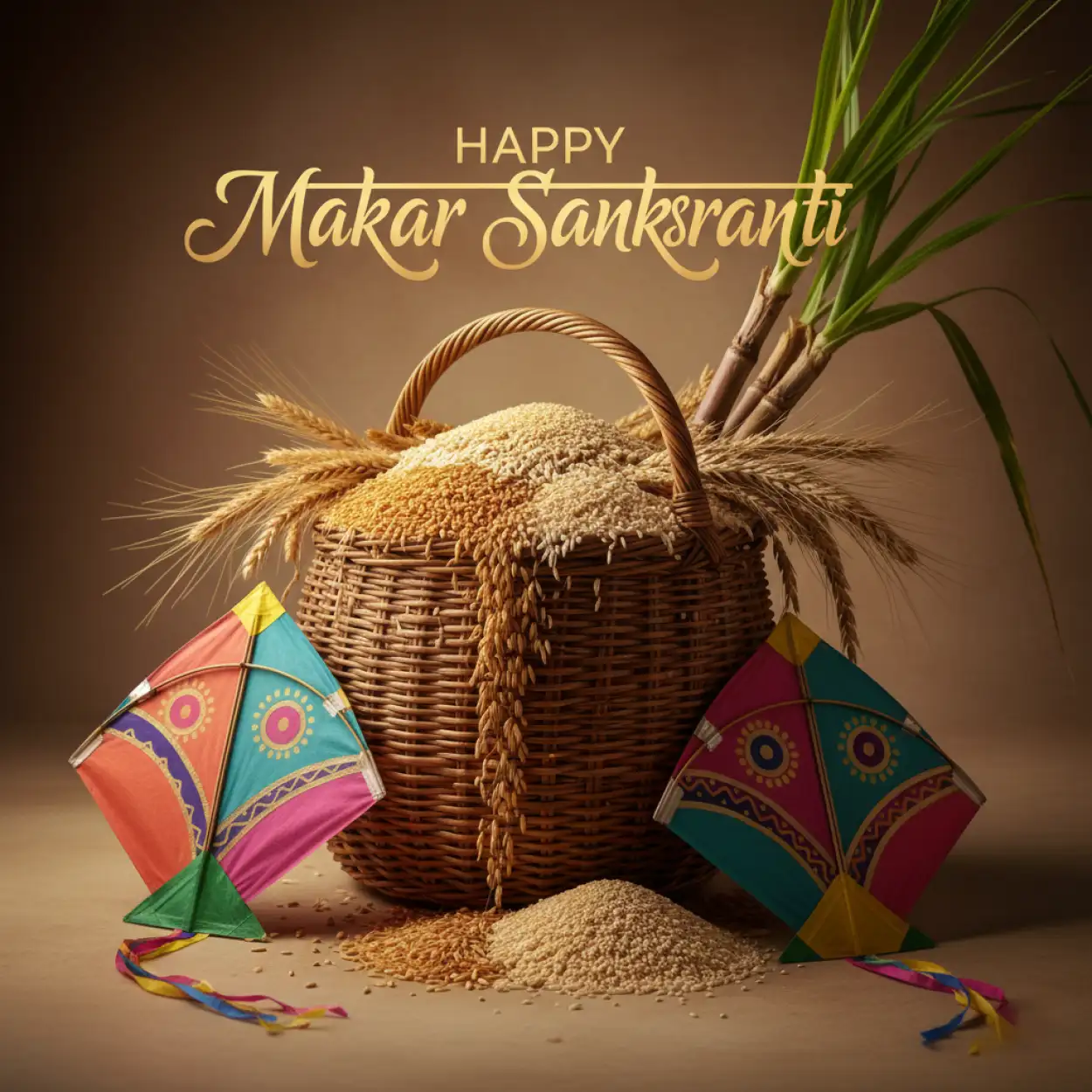 makar sankranti greeting card 2026