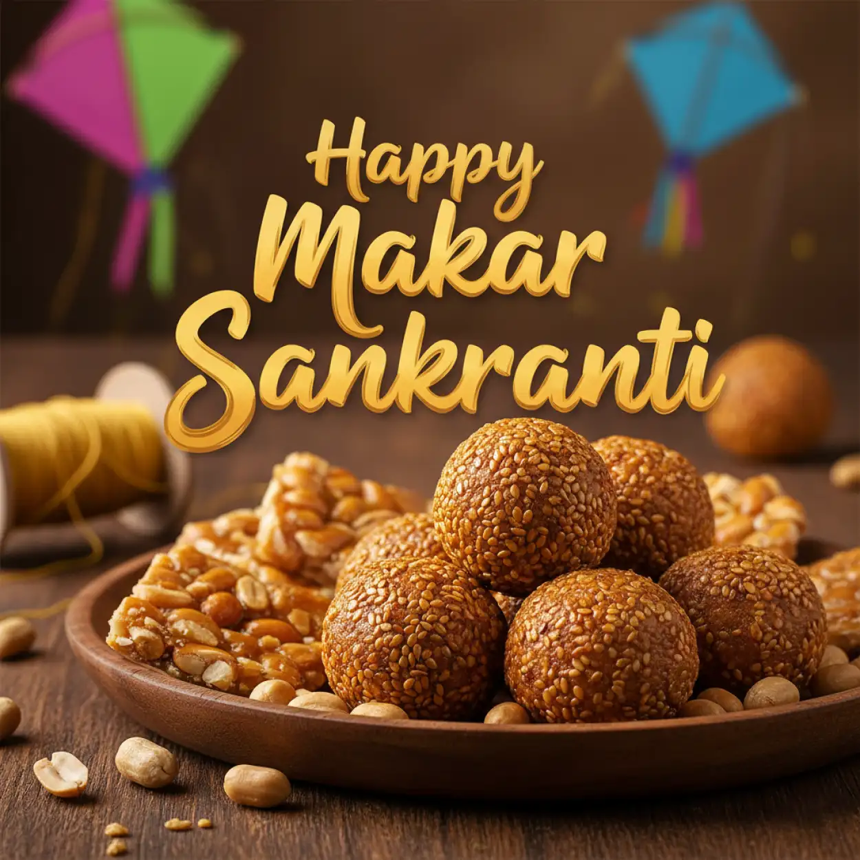 makar sankranti greetings with diyas 2026