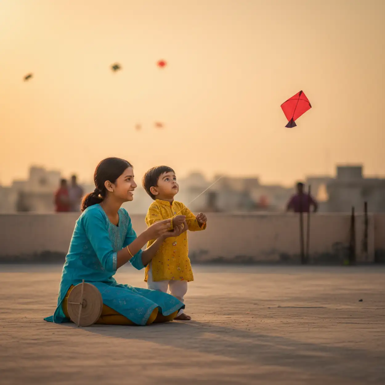 makar sankranti kite background