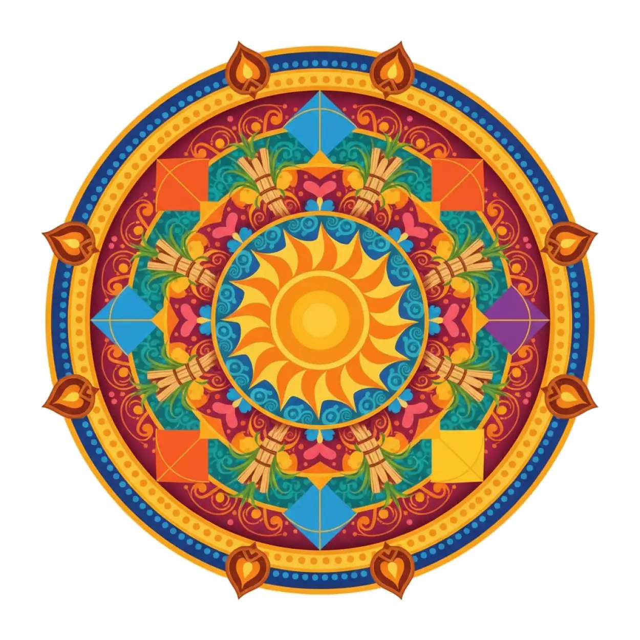 makar sankranti rangoli png
