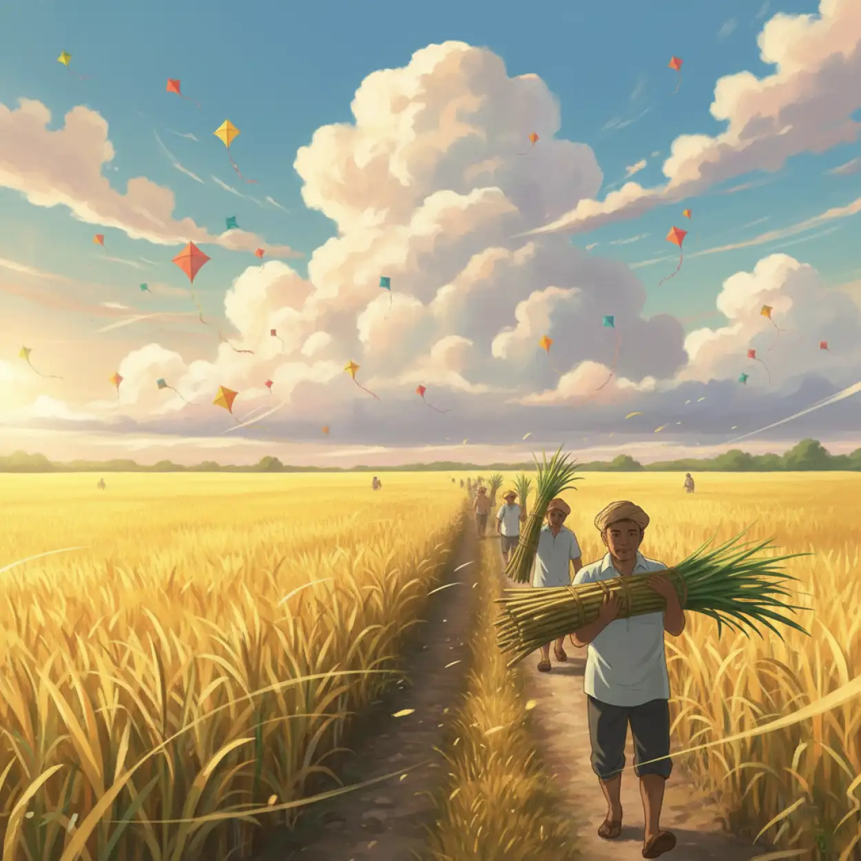 makar sankranti sky background