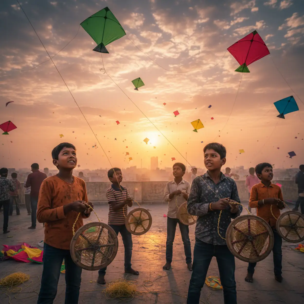 makar sankranti social media background