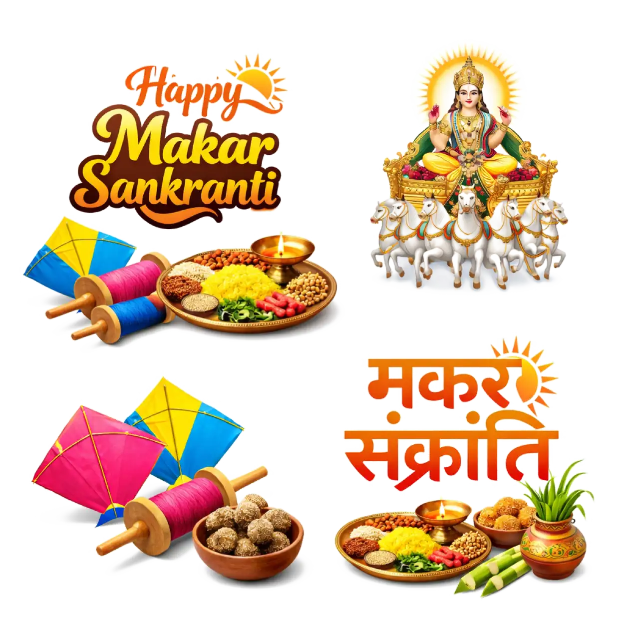 Free Download Makar Sankranti Social Media Post Png - High Quality Makar Sankranti Png PNG Image
