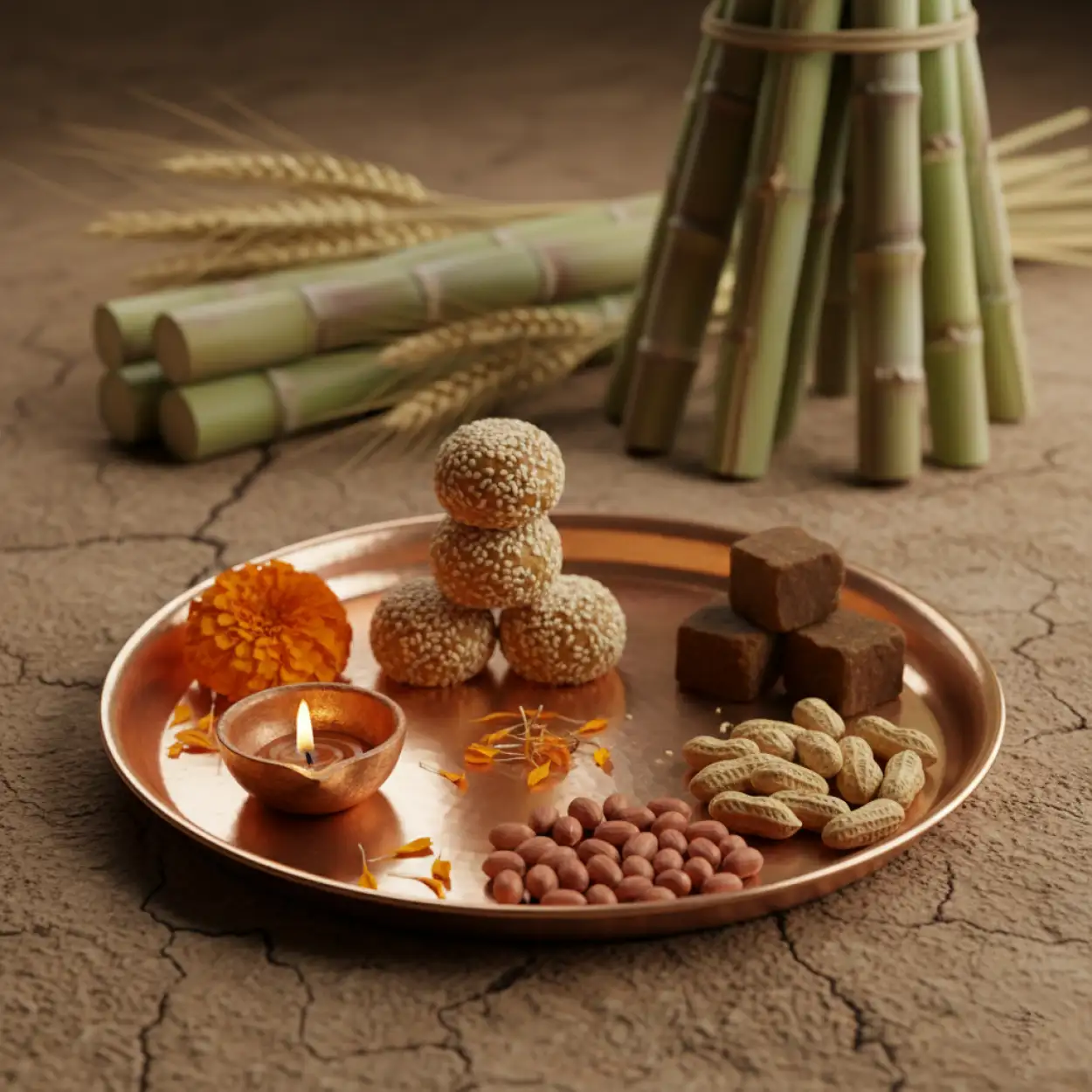 makar sankranti traditional background