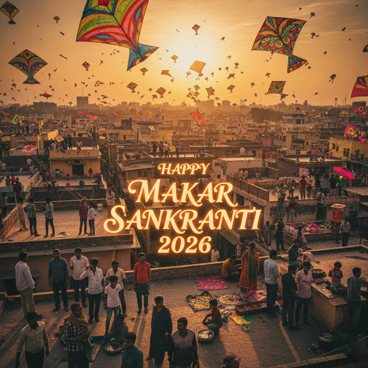 makar sankranti wishes realistic image 2026