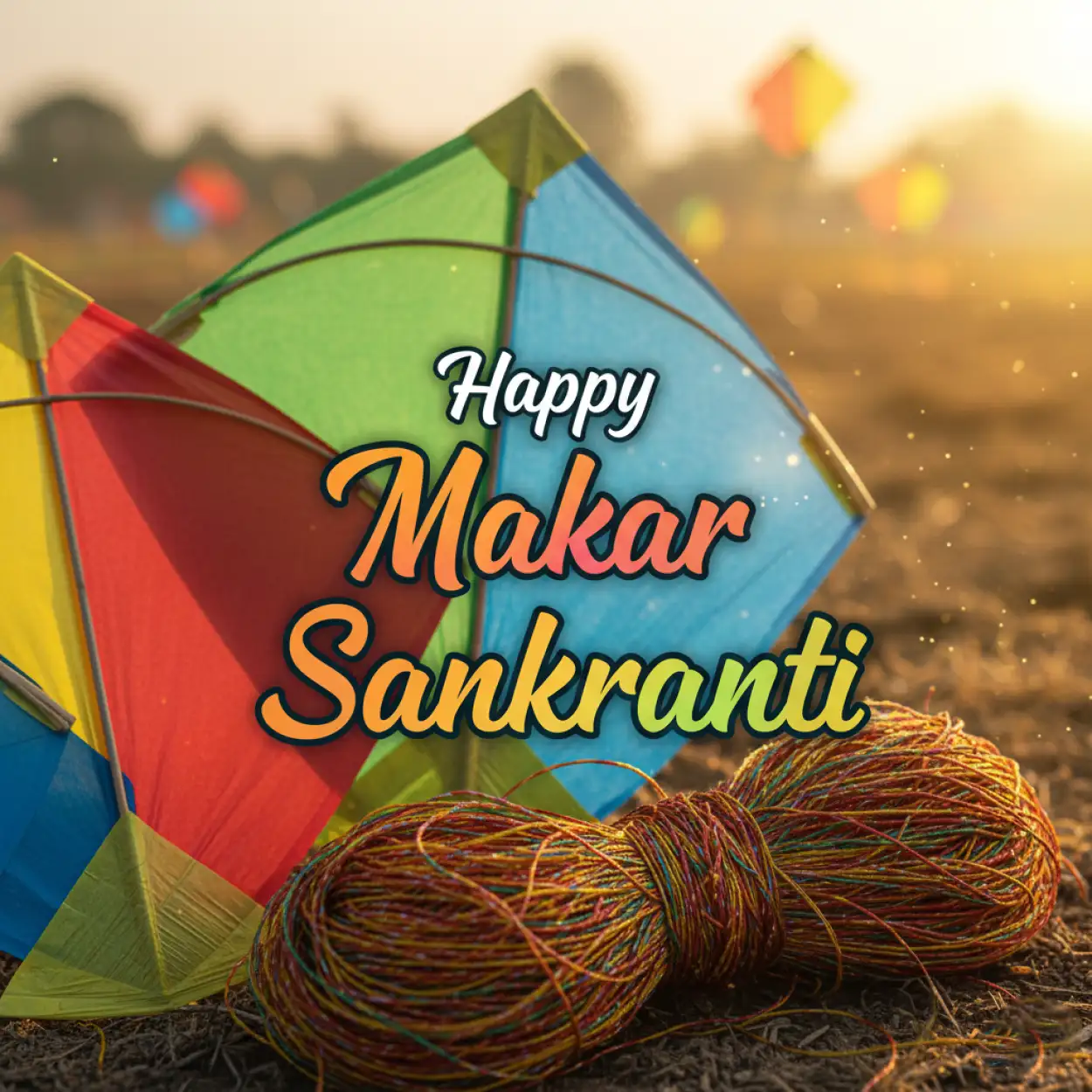 makar sankranti wishes with kites 2026