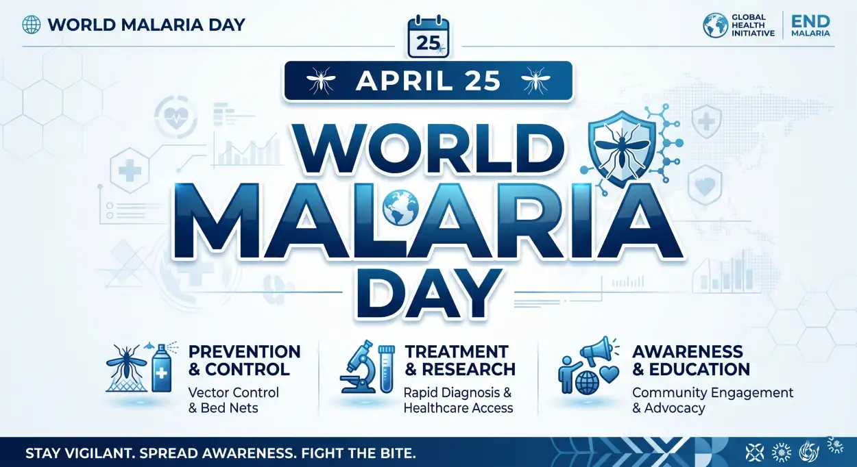Free Download Malaria Eradication Awareness 2026 - High Quality World Malaria Day 2026 Image