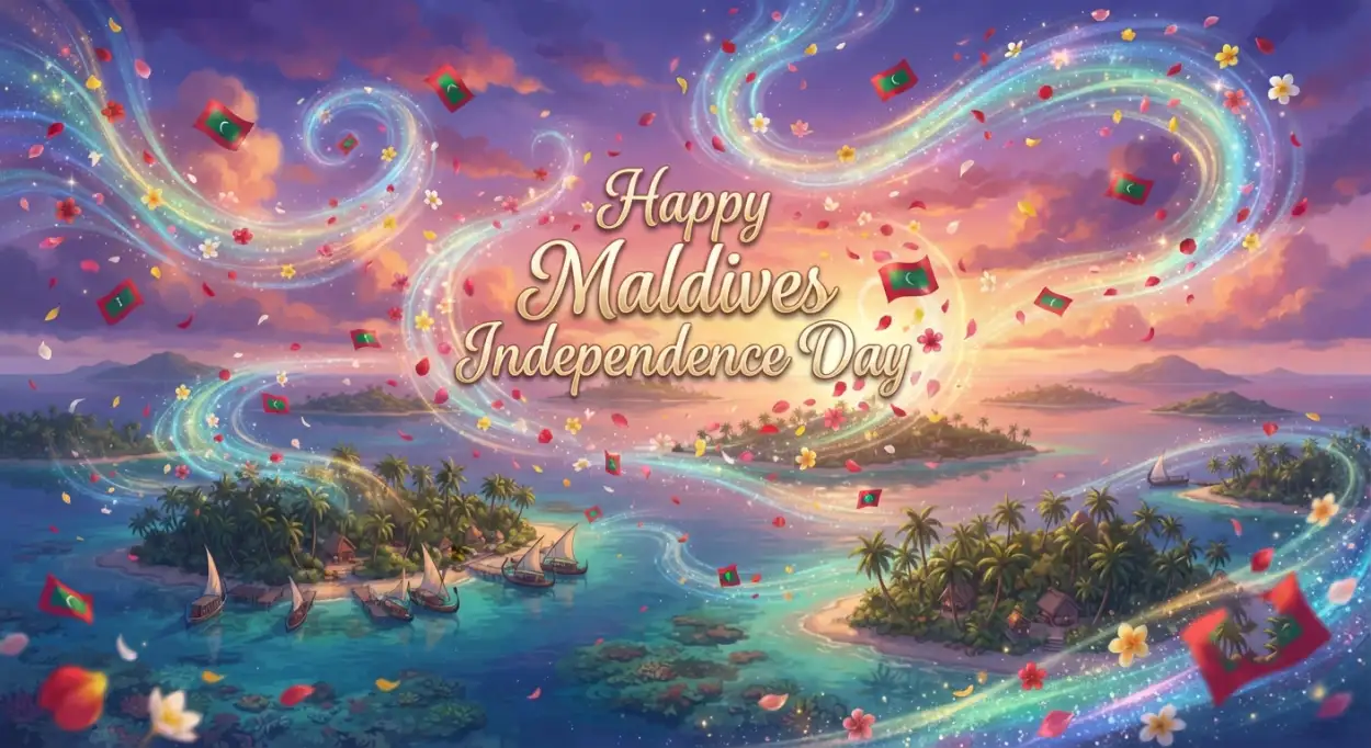 Free Download Maldives Independence Day Presentation Background - High Quality Maldives Independence Day 2026 Background Image