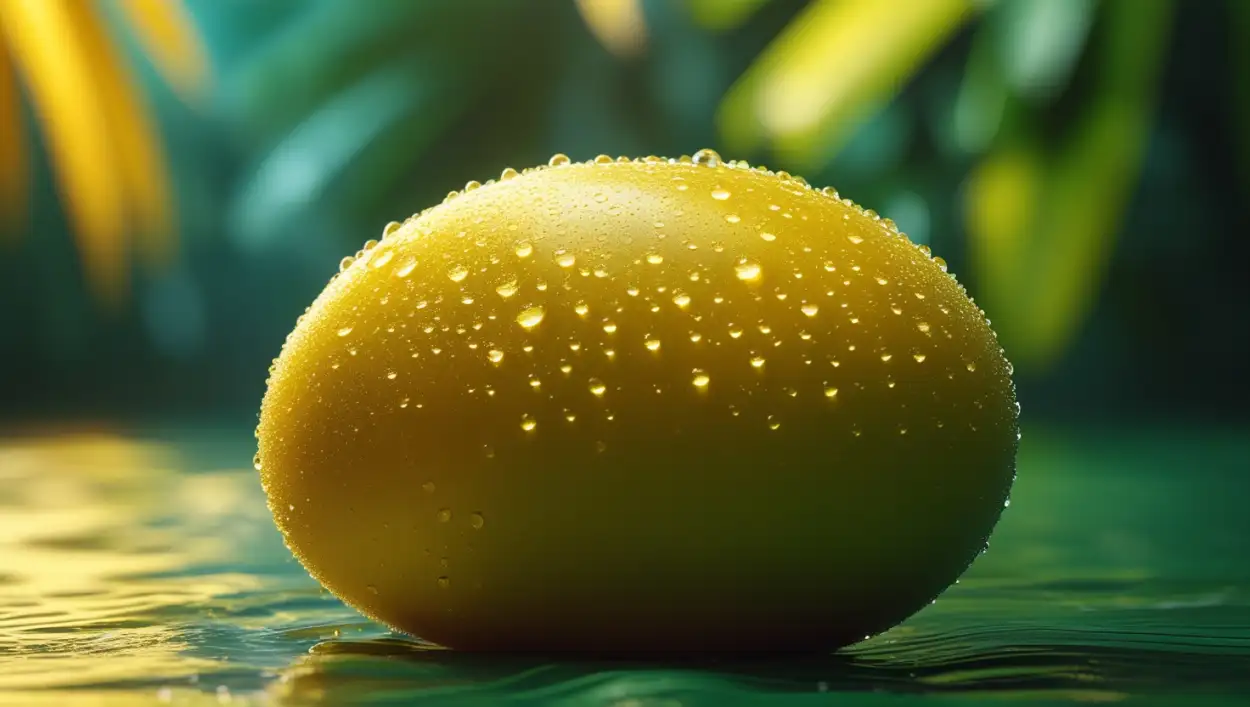 mango background with soft shadows