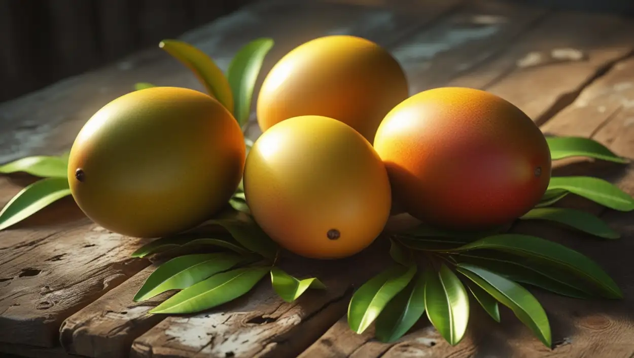 mango fruit seamless pattern background