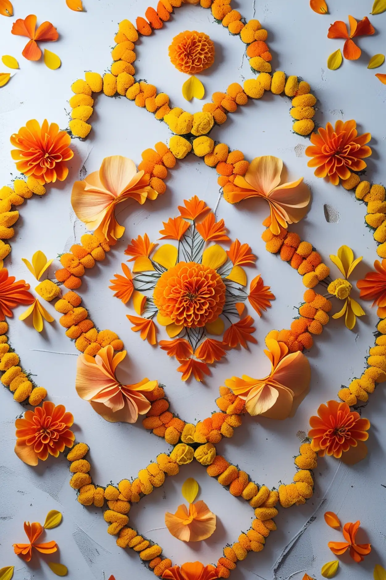 Marigold Flower Rangoli Design Ideas - Royalty Free Marigold Flower Image | Pngmagic Free Download Marigold Flower Rangoli Design Ideas - High Quality Marigold Flower Background