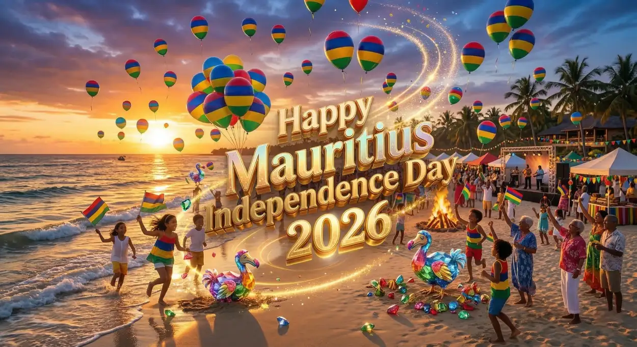 Free Download Mauritius Independence Day Wishes 2026 - High Quality Happy Mauritius Independence Day 2026 Image