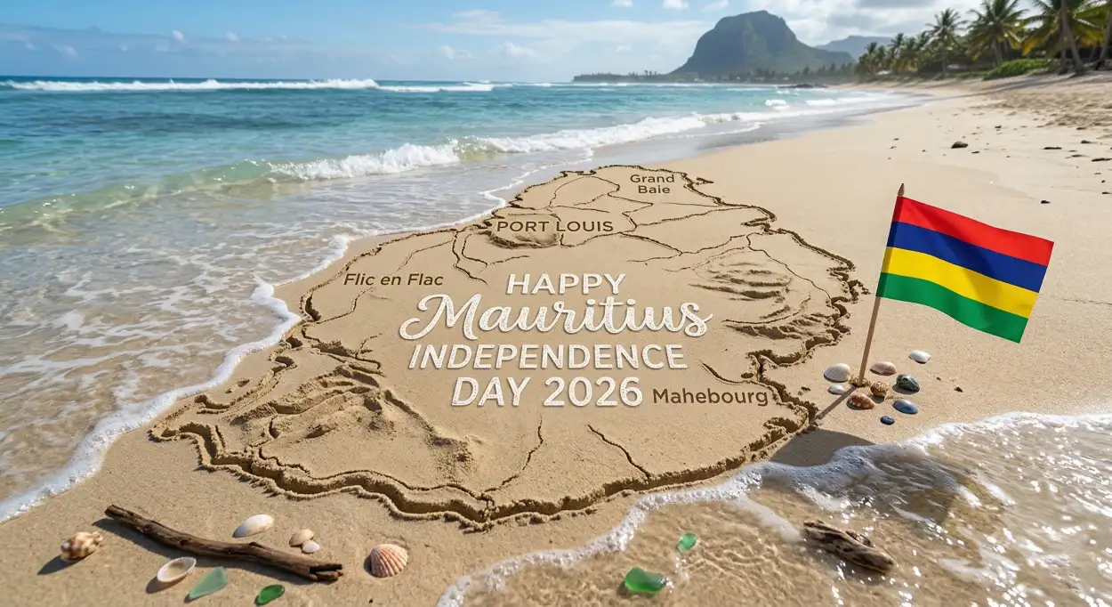 Free Download Mauritius National Day 2026 Greeting Card - High Quality Happy Mauritius Independence Day 2026 Image