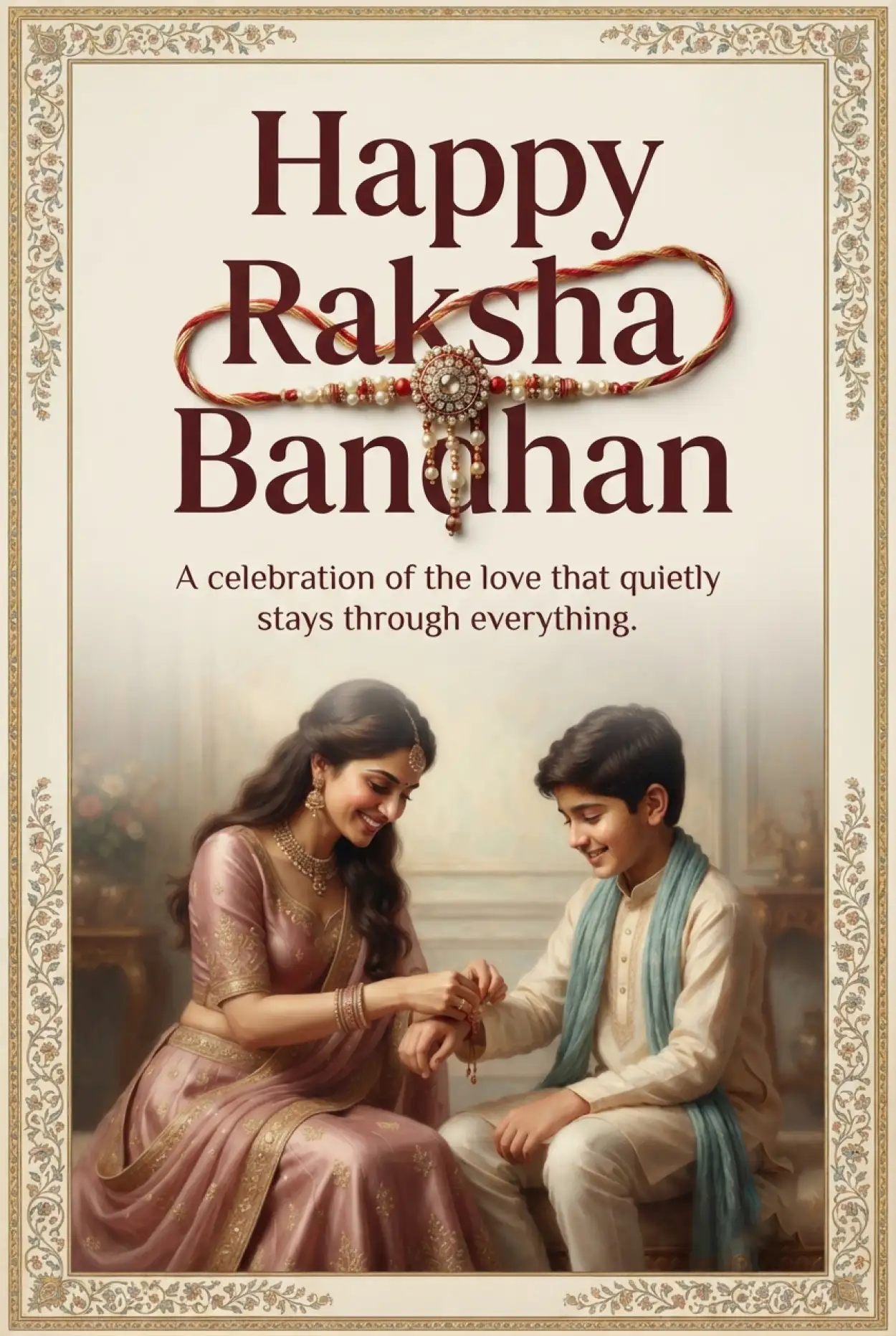 Free Download Meaningful Raksha Bandhan Wishes For Siblings - High Quality Happy Raksha Bandhan Greetings Image