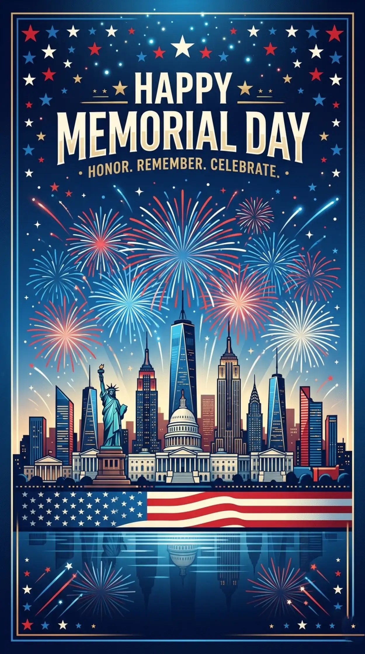 Free Download Memorial Day 2026 Celebration Poster - High Quality Memorial Day 2026 Image