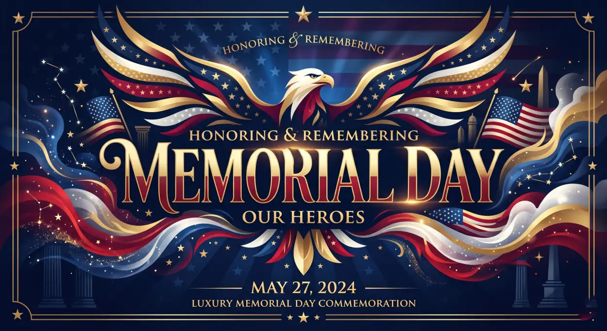 Free Download Memorial Day 2026 Freedom Celebration Vector Design - High Quality Morial Day 2026 Image