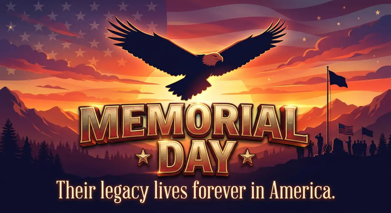 Free Download Memorial Day 2026 Luxury Memorial Day Graphics - High Quality Morial Day 2026 Image