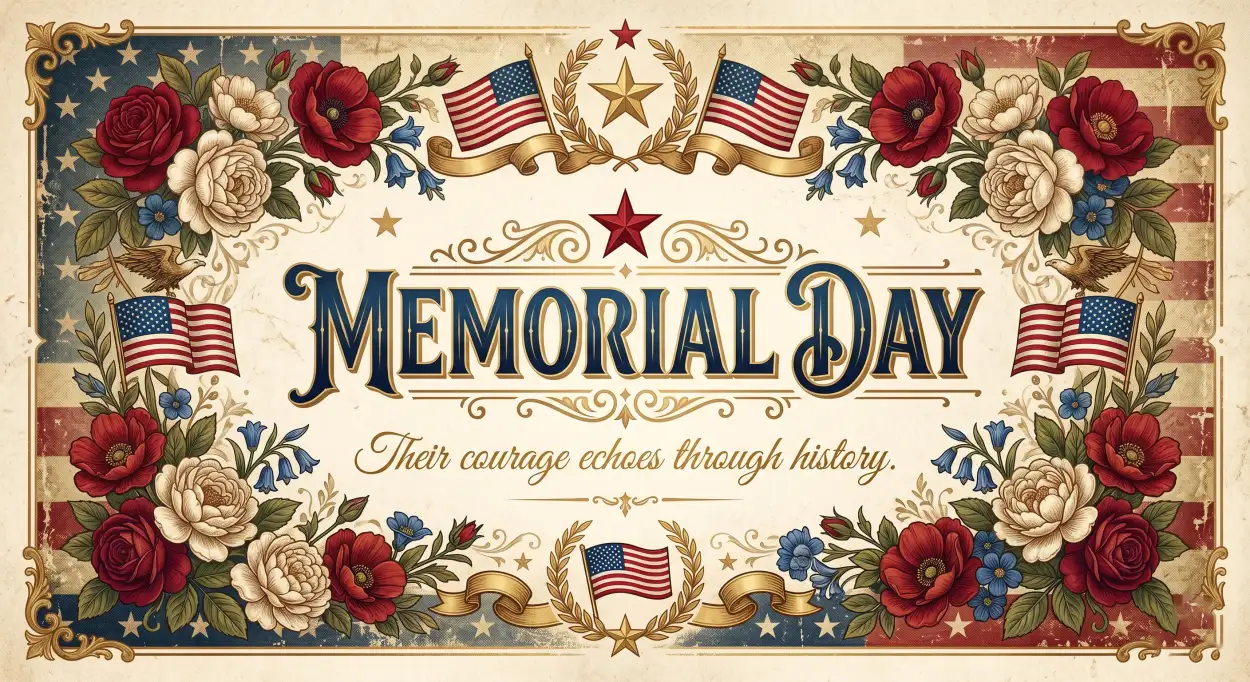 Free Download Memorial Day 2026 Modern Patriotic Wallpaper Design - High Quality Morial Day 2026 Image