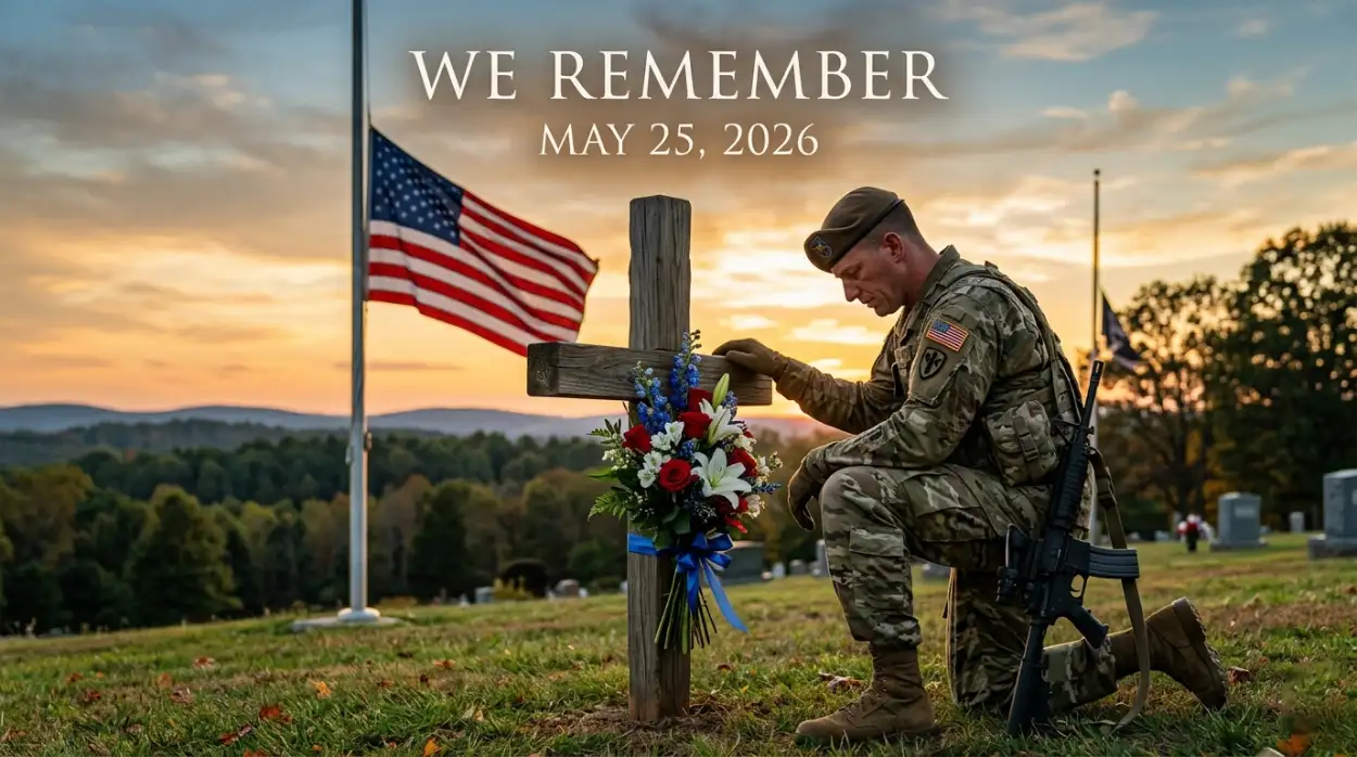 Free Download Memorial Day 2026 Remembrance Social Post - High Quality Memorial Day 2026 Image