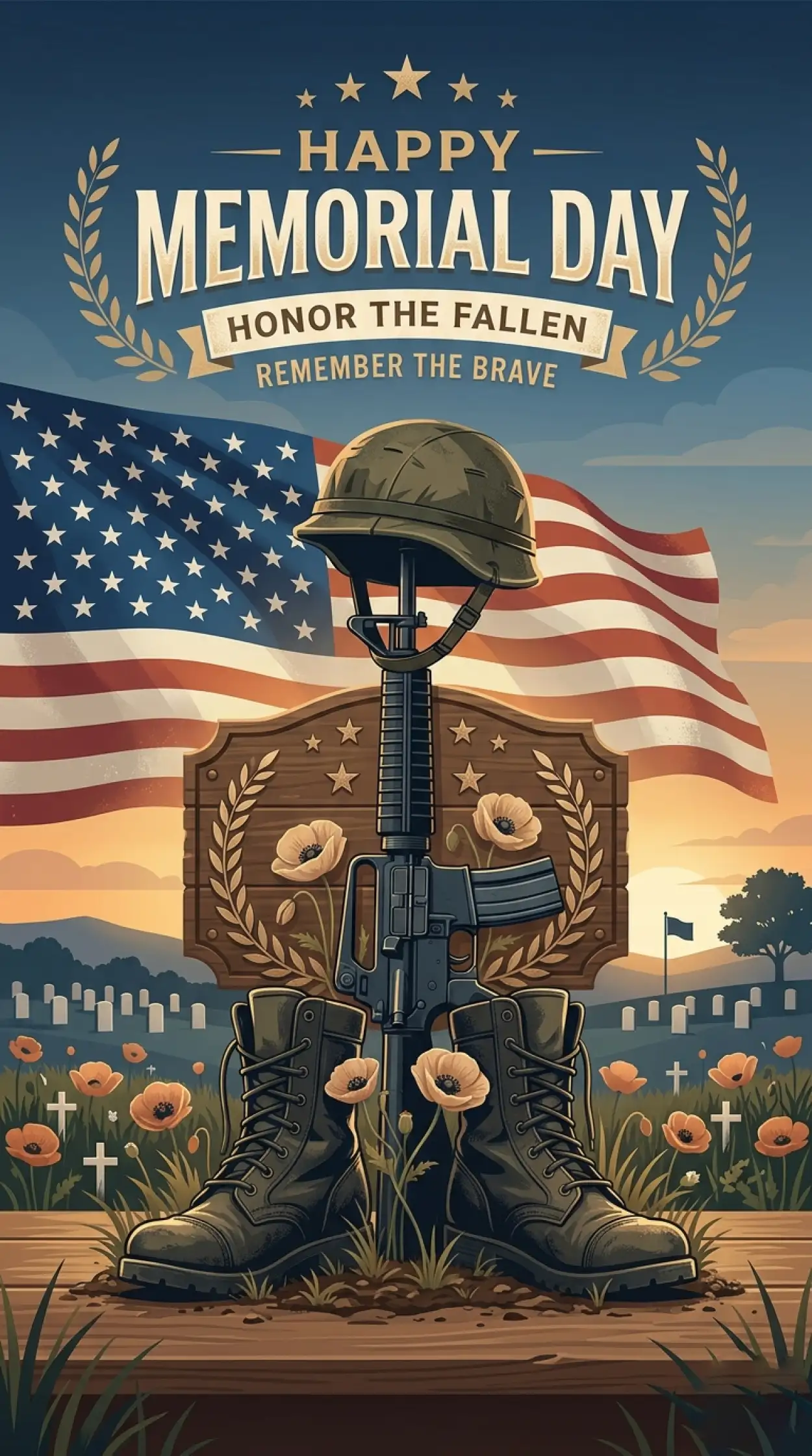 Free Download Memorial Day 2026 Usa Tribute Poster - High Quality Memorial Day 2026 Image