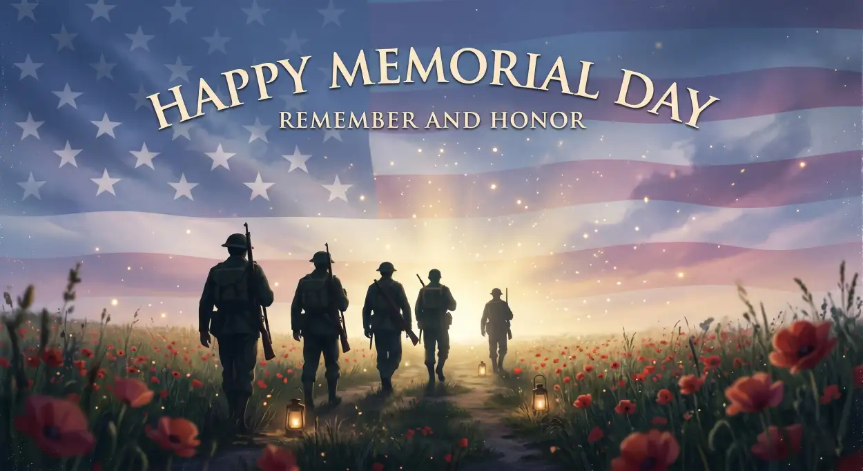 Free Download Memorial Day Greeting Card 2026 - High Quality Memorial Day Greeting Card 2026 Image