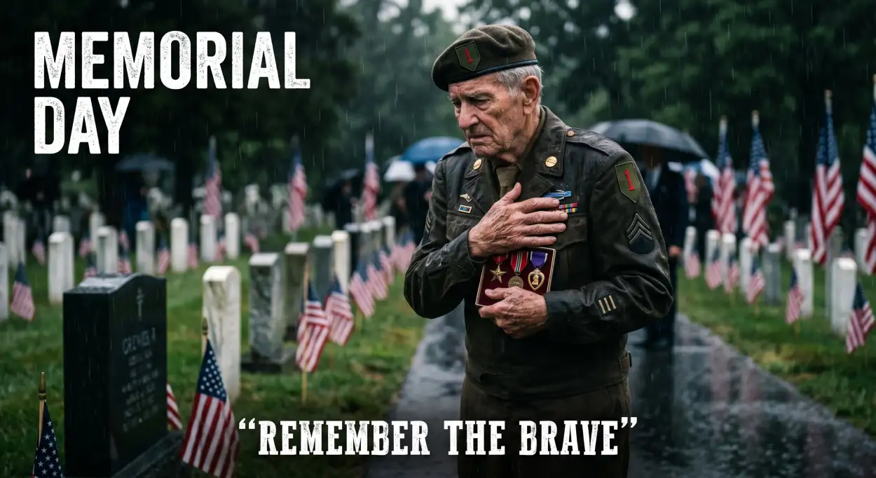 Free Download Memorial Day Greeting Card For Email Campaign 2026 - High Quality Memorial Day Greeting Card 2026 Image