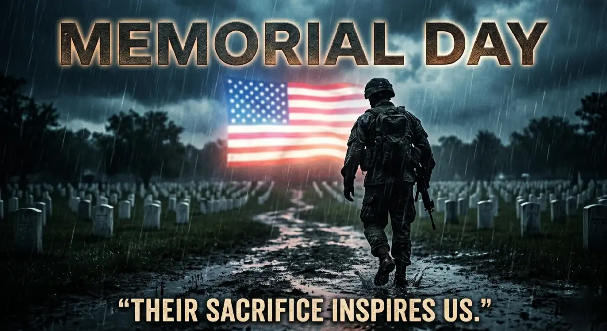 Free Download Memorial Day Greeting Card For Soldiers 2026 - High Quality Memorial Day Greeting Card 2026 Image