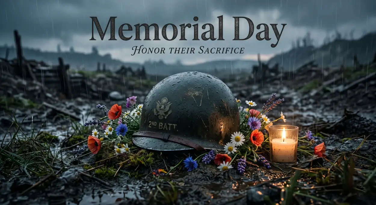Free Download Memorial Day Greeting Card For Veterans Appreciation 2026 - High Quality Memorial Day Greeting Card 2026 Image