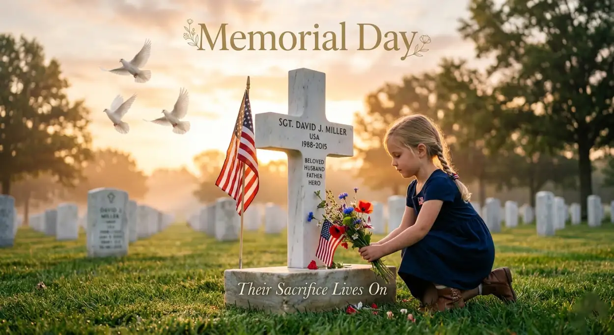 Free Download Memorial Day Greeting Card Images With Quotes 2026 - High Quality Memorial Day Greeting Card 2026 Image