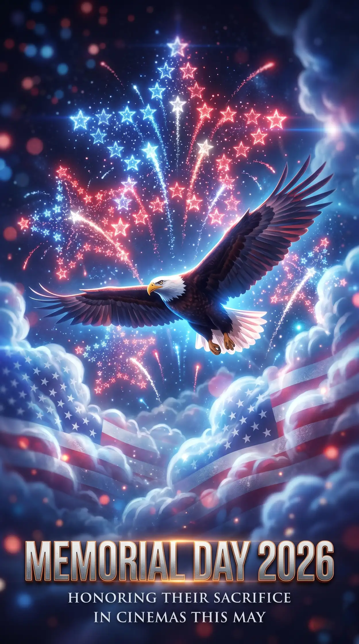 Free Download Memorial Day Greeting Card With Usa Celebration Artwork 2026 - High Quality Memorial Day Greeting Card 2026 Image