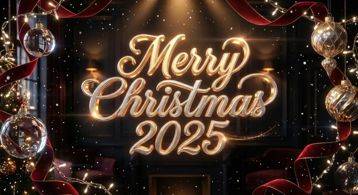 merry christmas 2025 background for reels
