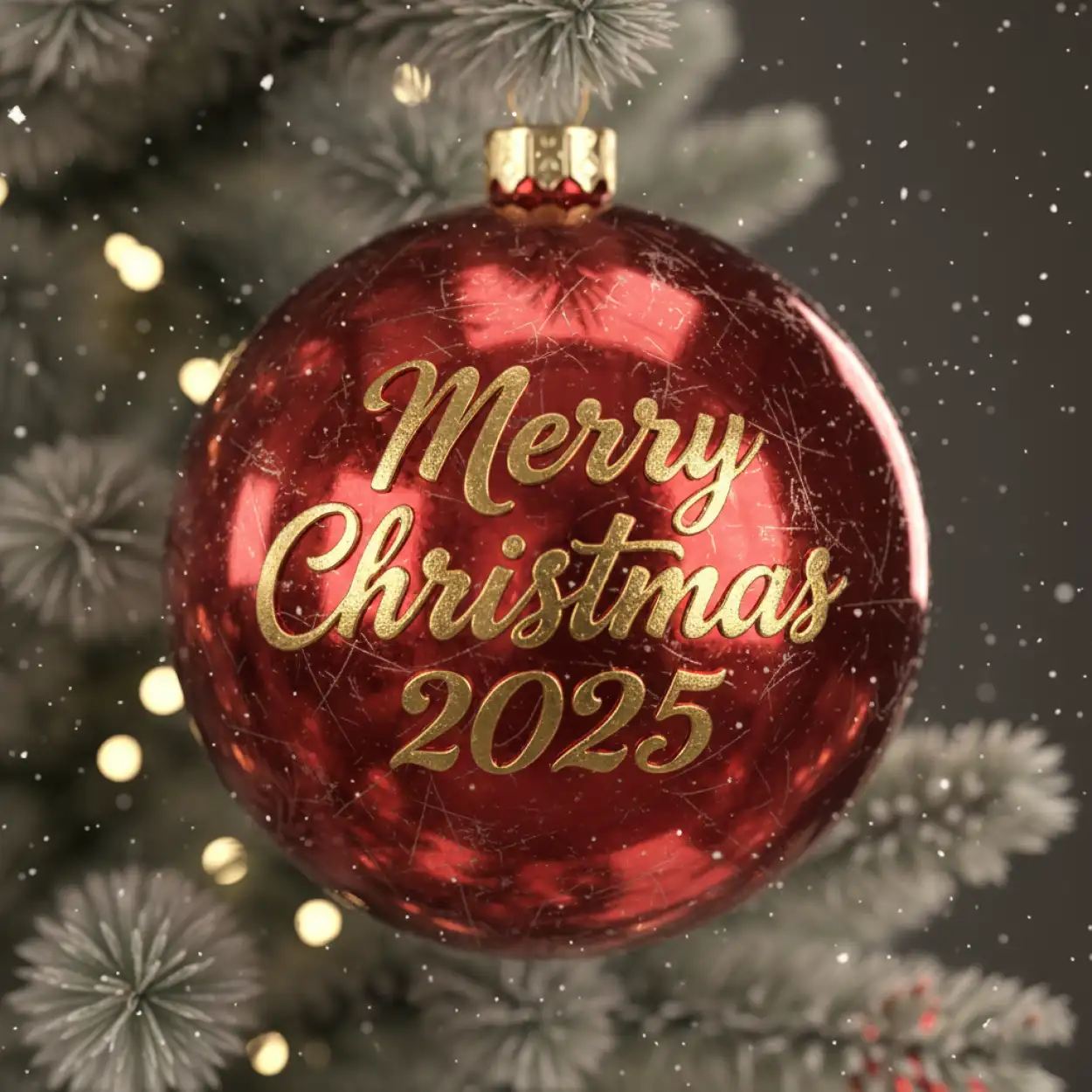 merry christmas 2025 blue winter theme