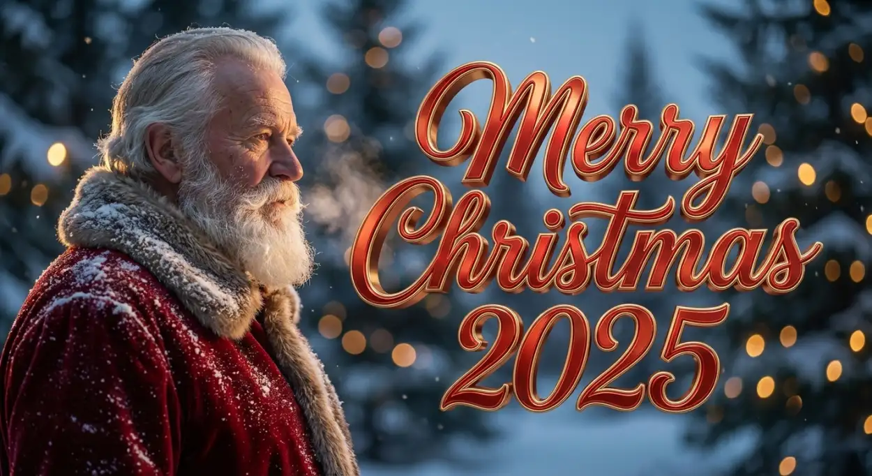 merry christmas 2025 classic christmas background