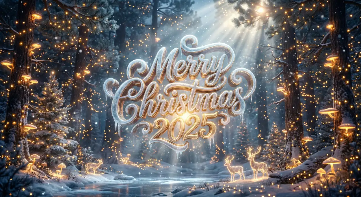 merry christmas 2025 hd text images