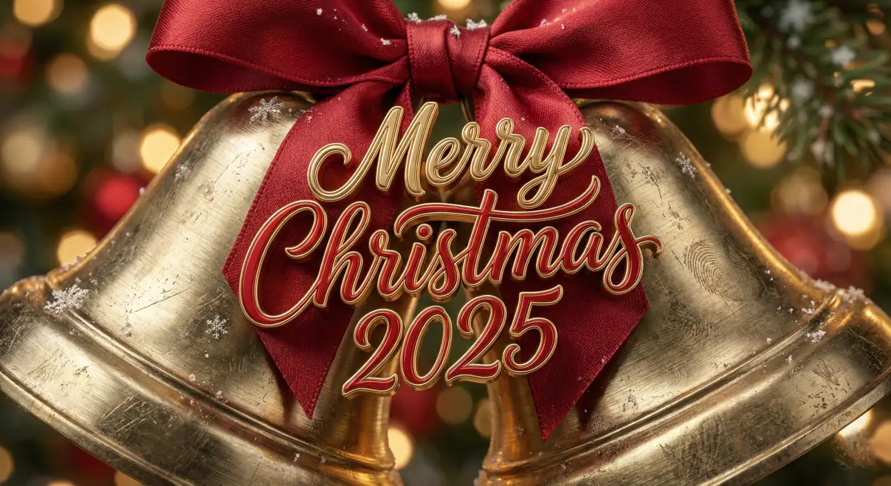 merry christmas 2025 landscape background