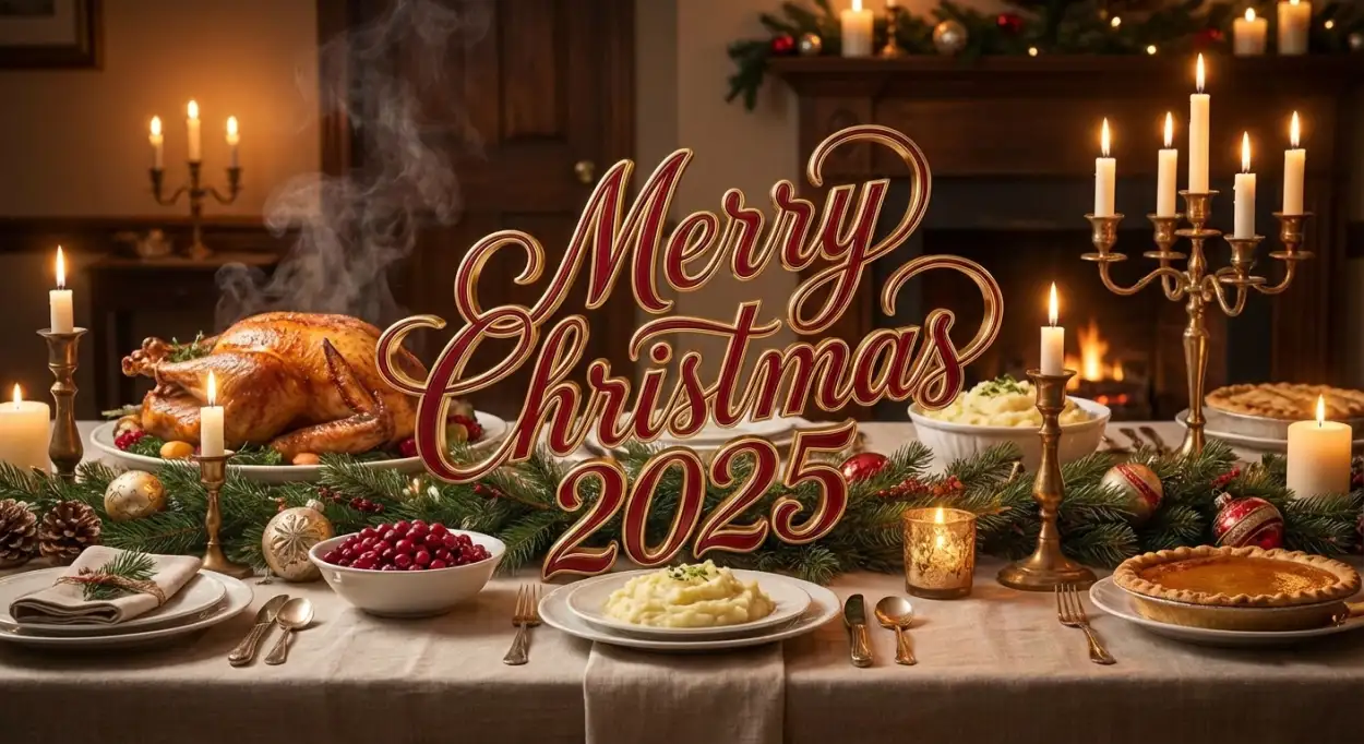 merry christmas 2025 square background