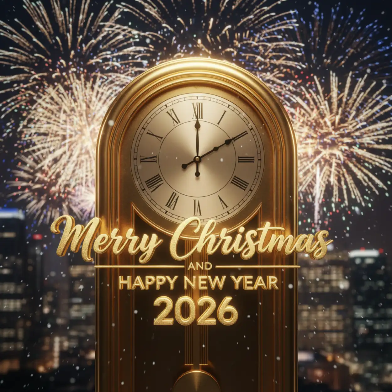 merry christmas and happy new year 2026 background 8k hdr