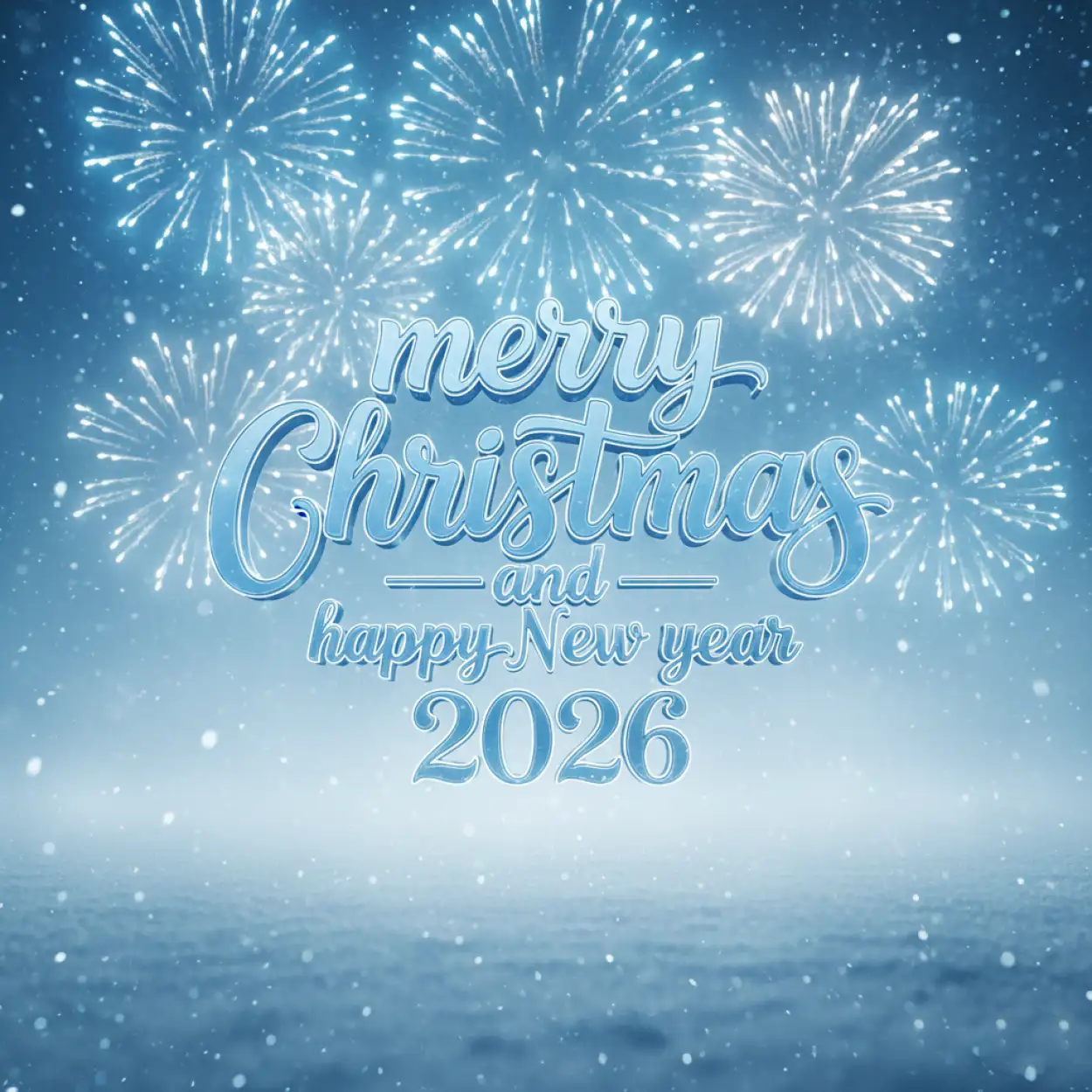 merry christmas and happy new year 2026 background hd