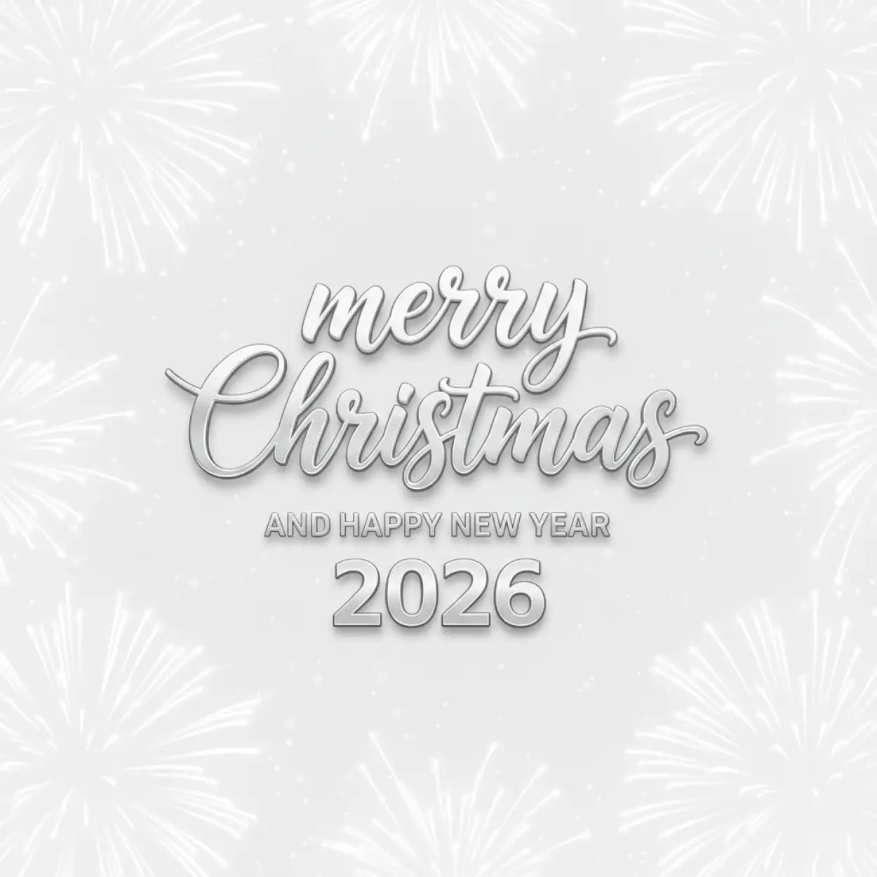 merry christmas and happy new year 2026 business greeting