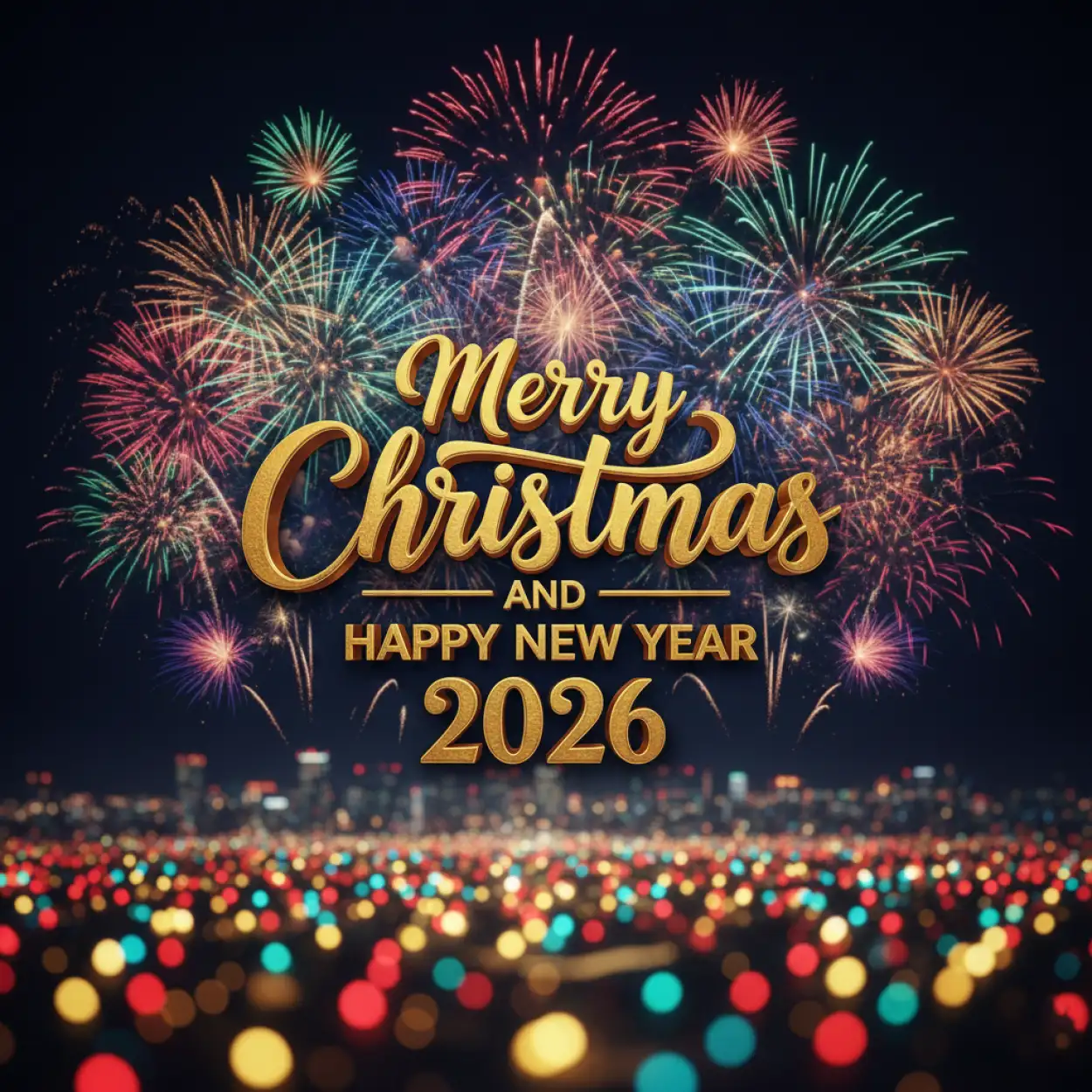 merry christmas and happy new year 2026 friends wishes