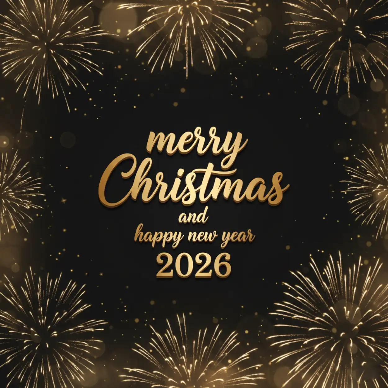 merry christmas and happy new year 2026 images