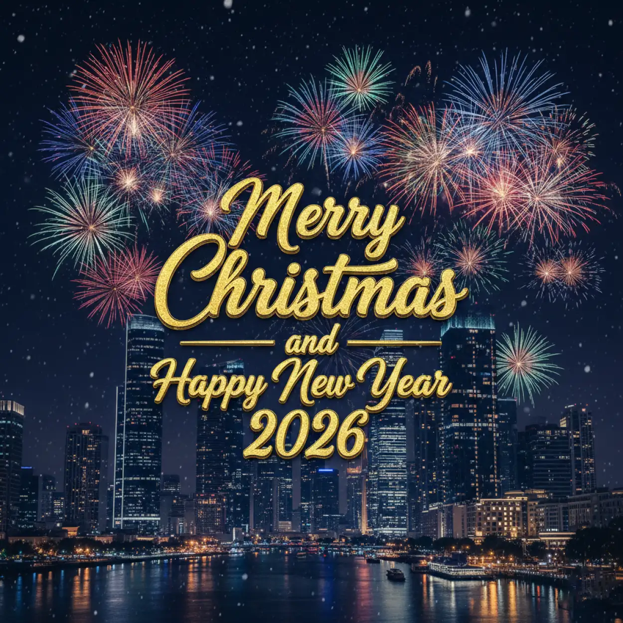 merry christmas and happy new year 2026 instagram post